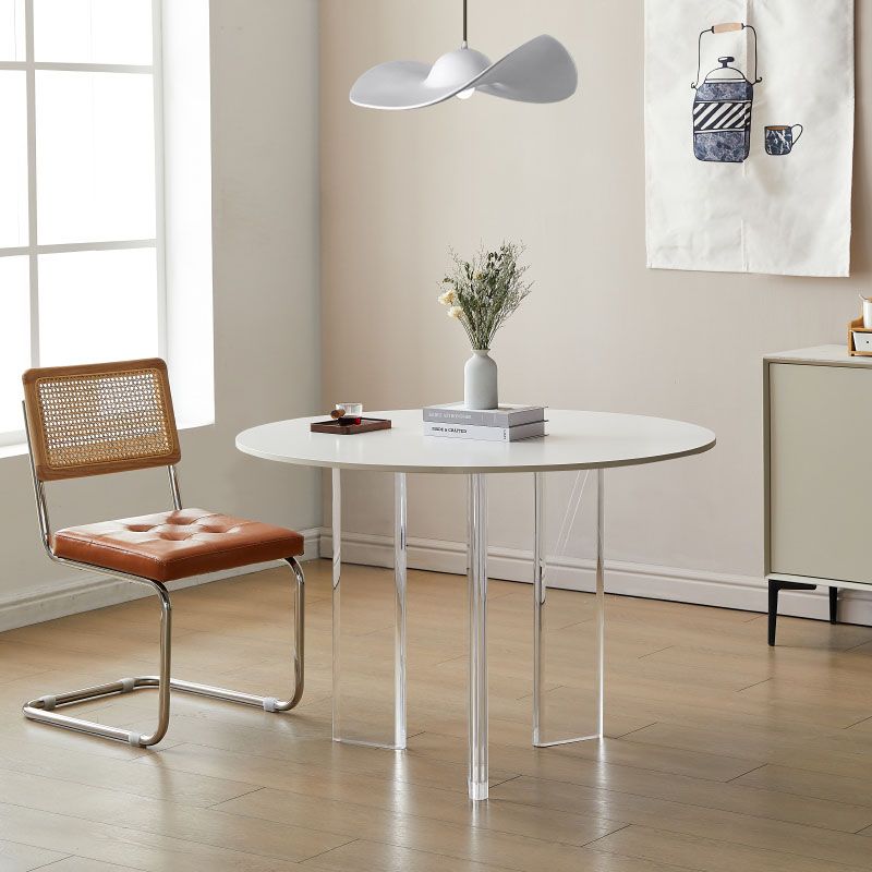 Round Dining Table Set 1/2/3 Pcs ModernSintered Stone Top Table with Chairs