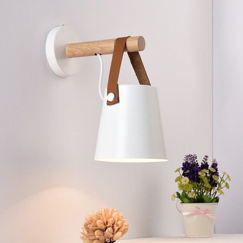 Metal Cone Shape Wall Light Modern Style 1 Light Wall Light Sconce
