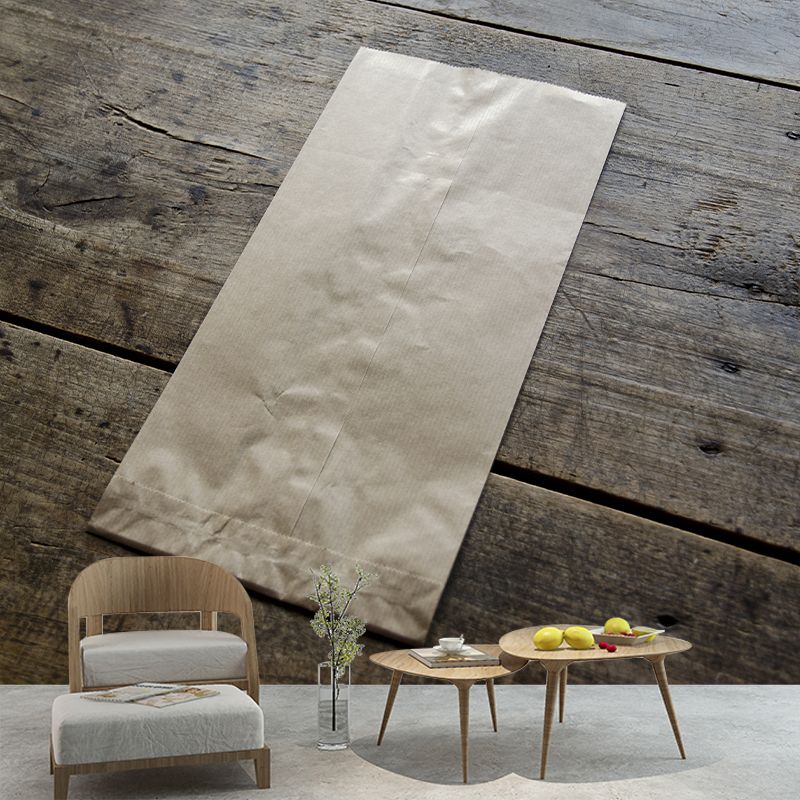 Wood Grain Industrial Style Mural for Dining Room, Personalized Size Available