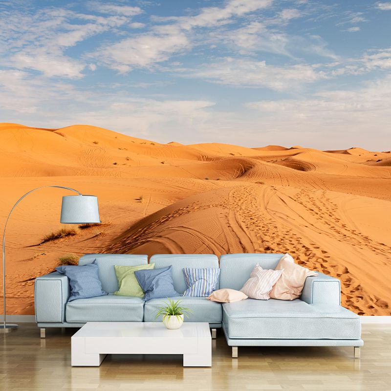 Photography Style Desert Mural Wallpaper for Guest Room Decoration