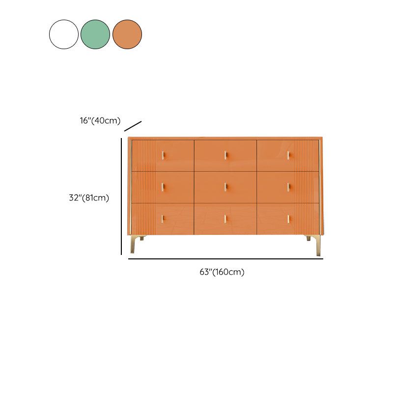 Classic Glam Storage Chest Dresser 15.6 Inch Width Stone Dresser with 6/8/9 Drawers