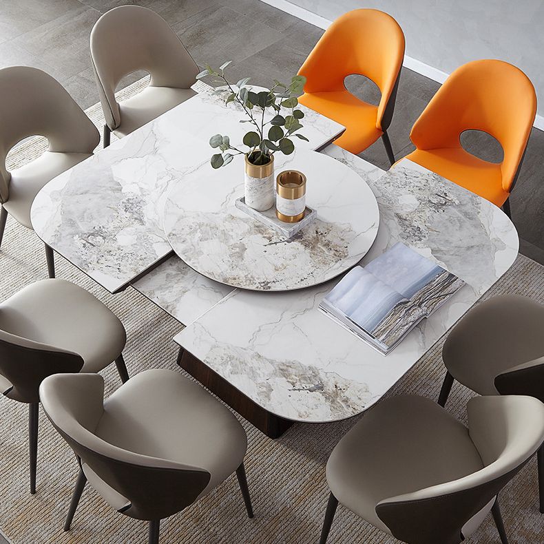 Home Armless Dining Chairs Dining Room Open Back Dining Side Chair