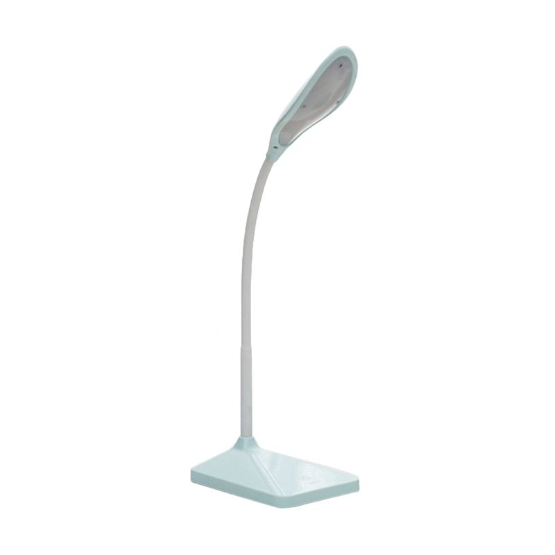 Simple Design Study LED Desk Lamp Touch Control Rechargeable Bedside Reading Light in Blue/Pink/White