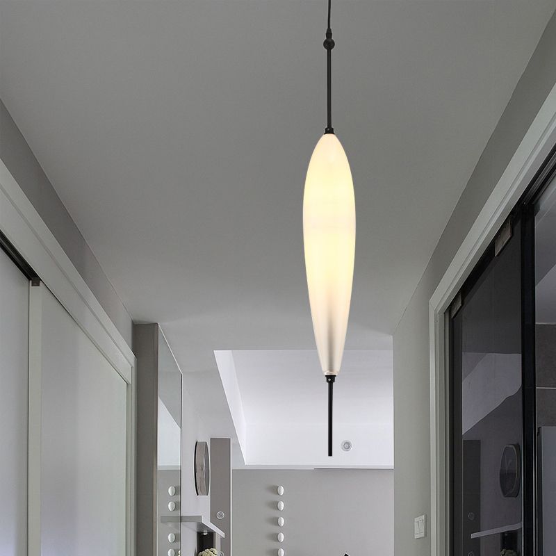 Teardrop/Drum/Cylinder Cluster Pendant Modernist Blue/White Glass 1/3 Lights Dining Room Hanging Light Fixture