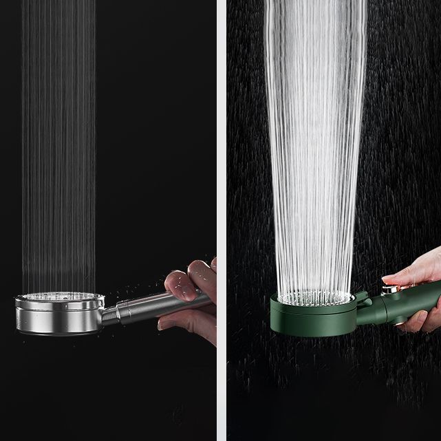 Contemporary Handheld Shower Head High Flow 4-Spray Patterns Wall-Mount Showerhead