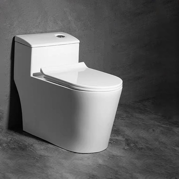 Modern 1-Piece Toilet Bowl White Urine Toilet with Slow Close Seat for Bathroom