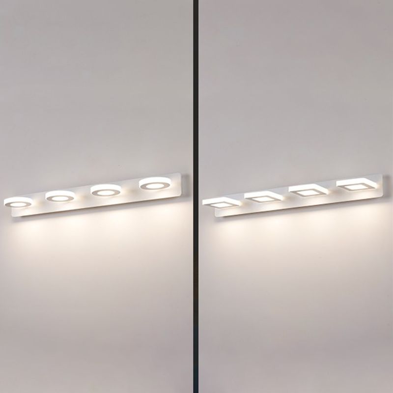 Forma de pared de espejo geométrico de metal luz de pared múltiples luces de pared de espejo múltiples