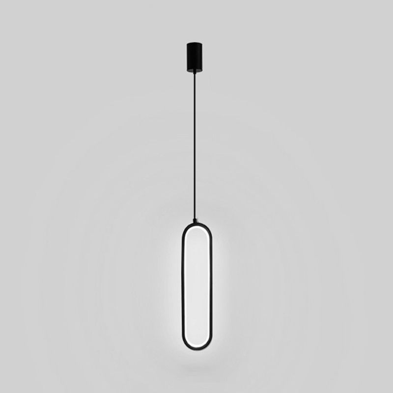 Metal Minimalist Hanging Lights Modern Style Linear suspension Mont Fixture pour salle à manger