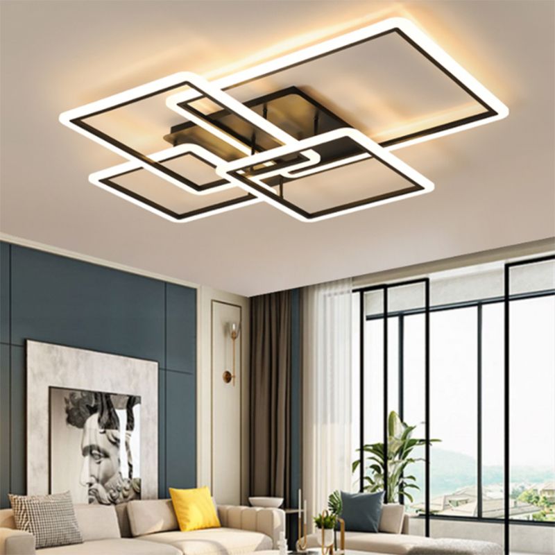 Plafonnier linéaire moderne à montage encastré, plafonnier Simple pour salle à manger