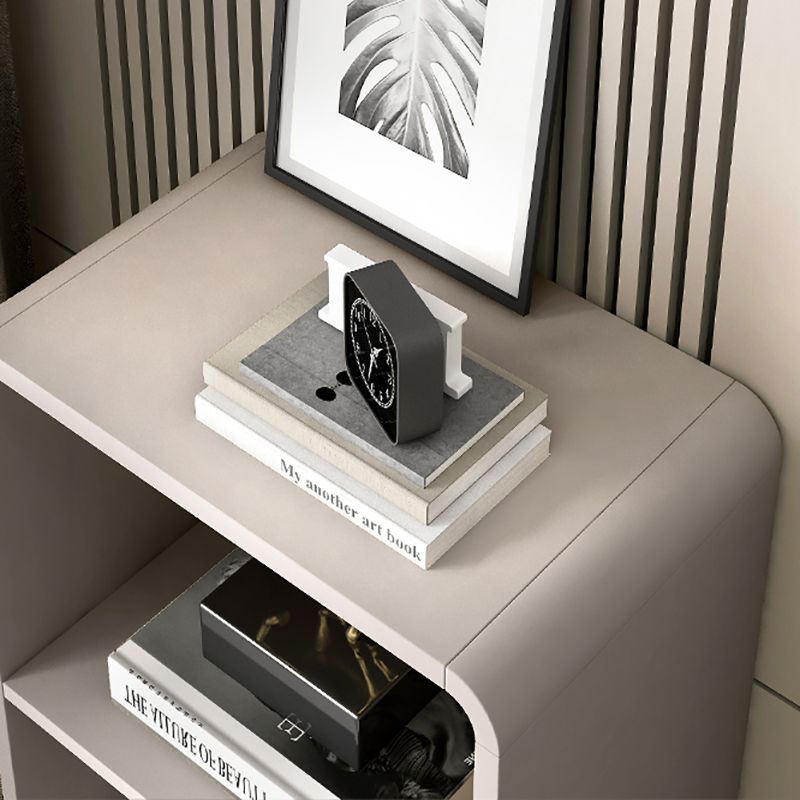 Solid Wood Bookshelf Modern Standard Bookshelf 10.5" W with Drawers