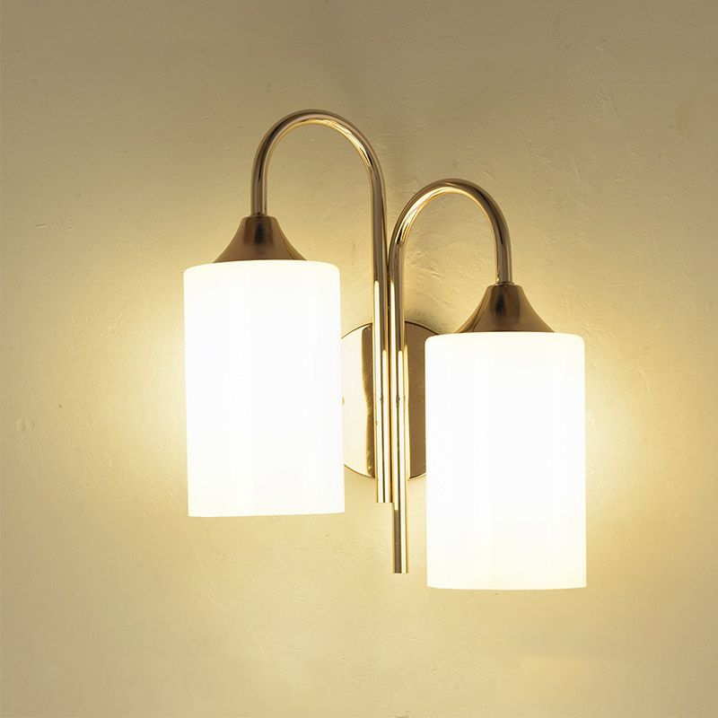 Luces de apliques de pared de cilindro de estilo moderno 2 luces 2 luces de montaje en la pared iluminación