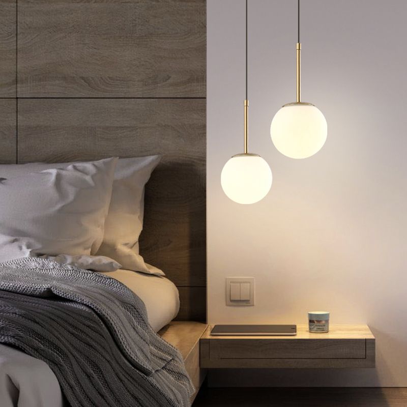 Salle à manger suspendu kit de pendentif sphérique contemporain avec 1 lumière