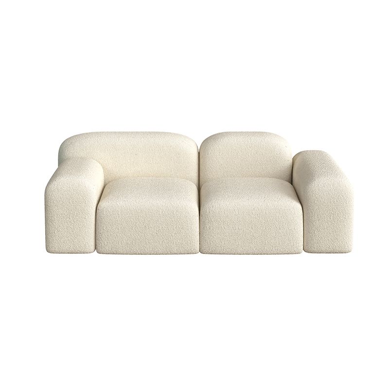 Wool Tight Back Sofa 39.37"W * 25.59" H in White for Living Room