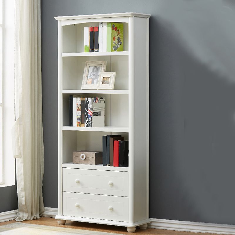 Modern Style Bookcase Engineer Wood Closed Back Bookshelf for Home Office