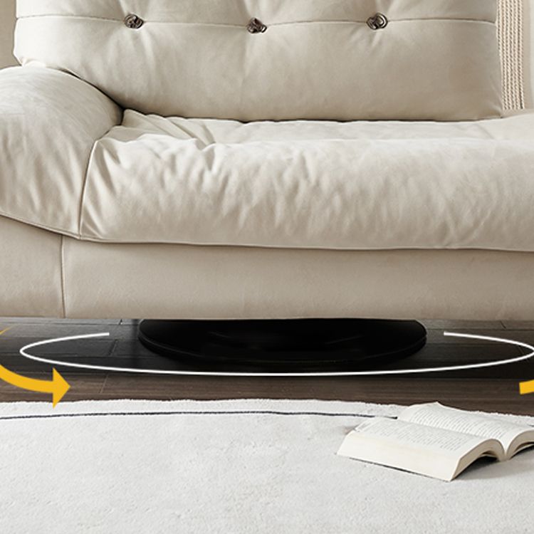 Modern Chaise Square Arms Chaise Lounge Couch for Living Room
