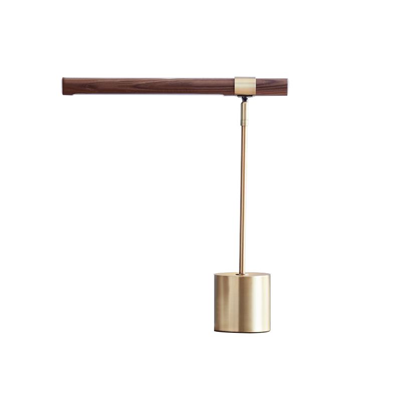 Lámpara de mesa lineal de estilo moderno lámpara de mesita de noche de 1 luces