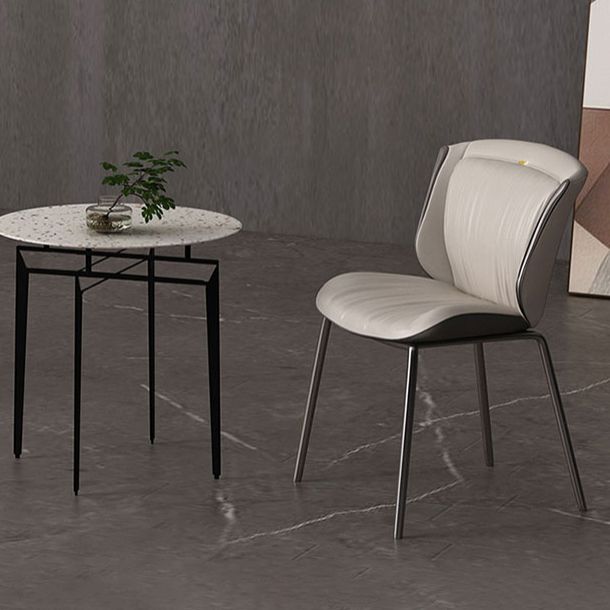 Silla auxiliar para el hogar, silla de metal tapizada con respaldo lateral para comedor (juego de 2)