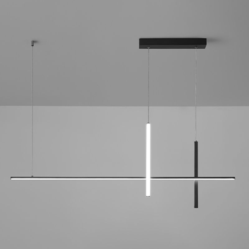 Modern Linear Island Pendant Lights Metal Ceiling Pendant Light for Dining Room