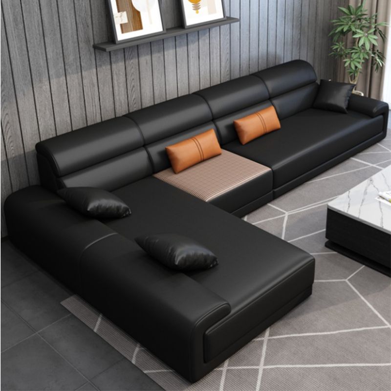 Sezione braccio superiore del cuscino moderno 133,86 "LX 70,87" W x 35,43 "H divano posteriore alto con chaise