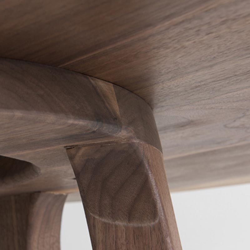 Living Room Minimalism Wood Dining Table Round Pine Dining Table