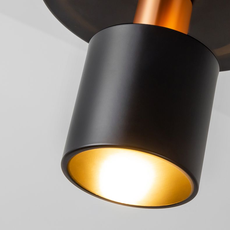 Black Metal Disco Metal Sombra colgante Ligero de hierro Moderno Iluminación para comedor para comedor