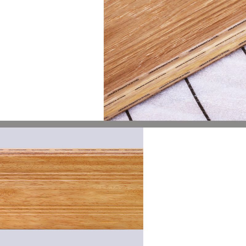 Traditional Plank Flooring Click-Locking Solid Wood Hardwood Deck Tiles