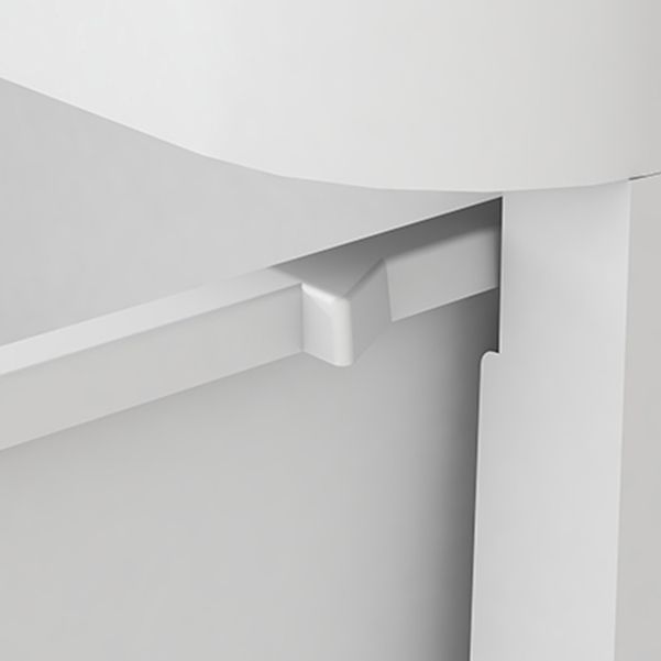 Plastic Chest Contemporary Vertical Storage Chest with Drawers for Bedroom