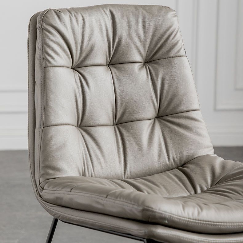 Chaises de cuisine de style contemporain dinant la chaise latérale sans bras avec les jambes en métal