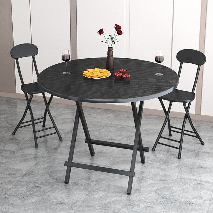 Juego de comedor de altura tradicional de estilo contemporáneo con mesa y sillas plegables