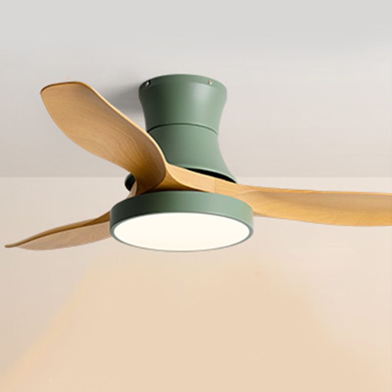 Metal Ceiling Fan Light Modern Style 1 Light Ceiling Fan Lamp for Living Room