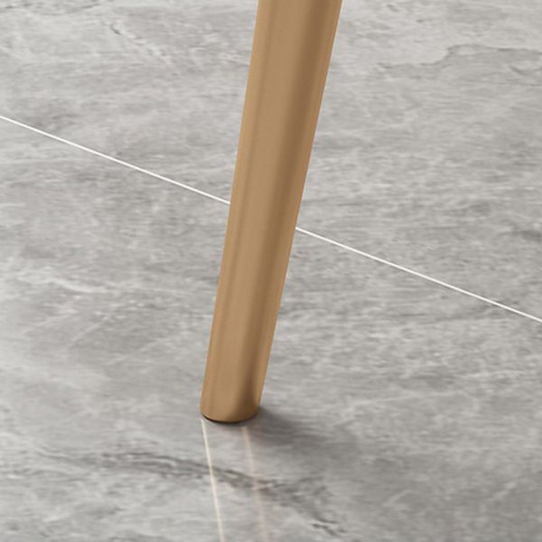 Traditional Luxury Dining Table White Top Rectangle 4 Legs Table for Home