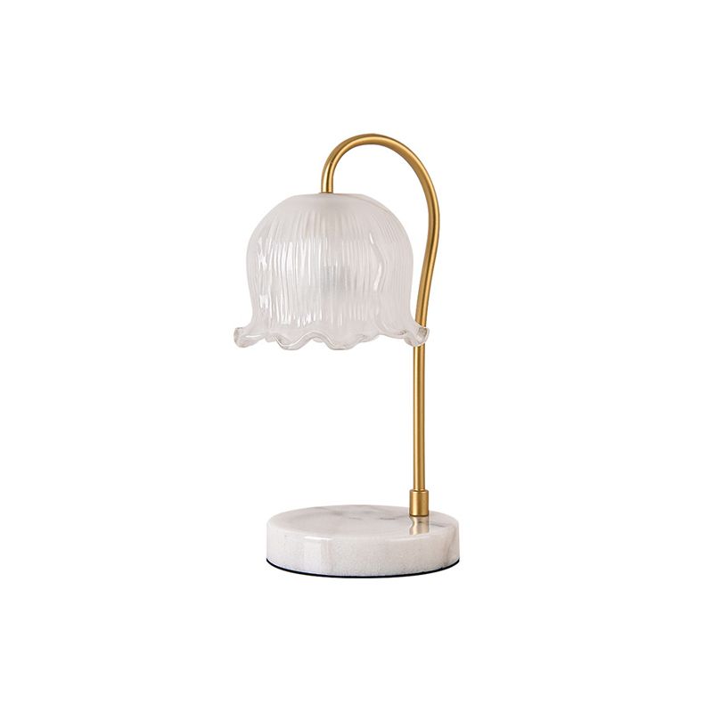 Lampada da tavola dei fiori moderni aromaterapia che scioglie la lampada da scrivania di cera (senza candele di aromaterapia)