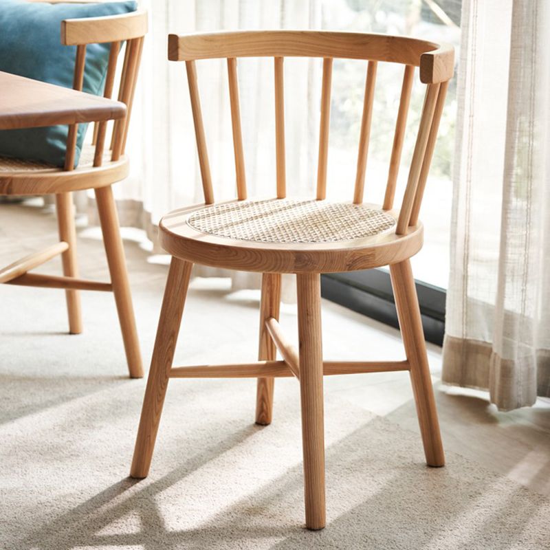 Modern Dining Set 1/2/4 Pcs Solid Wood Dining Table and Windsor Chairs