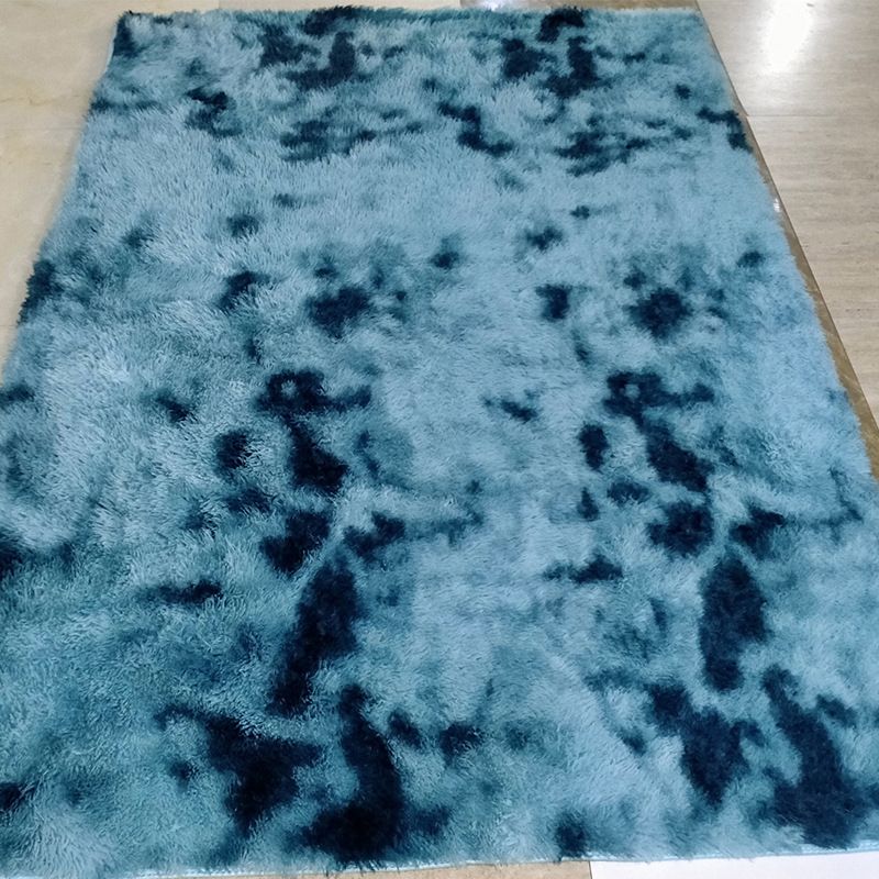 Modern Tie Dye Printed Carpet Polyester Shag Area Rug Stain Resistant Indoor Carpet for Living Room
