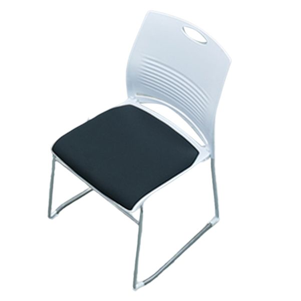 No Wheels Modern Office Chair Armless Upholstered Office Chair