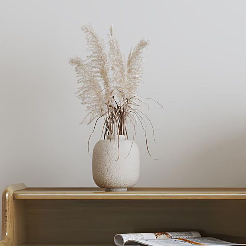 25.59" Wide Accent Chest Mid-Century Modern Wood Chest with Rattan Accent