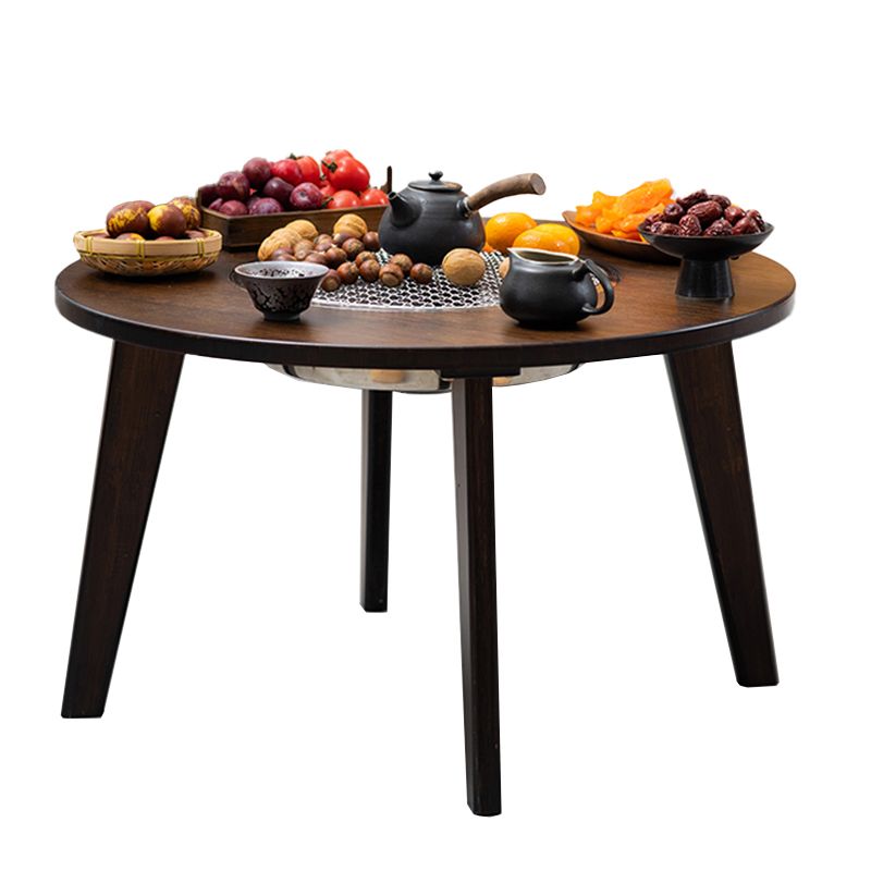 Contemporary Coffee Table Wooden 4 Legs Coffee Cocktail Table for Living Room