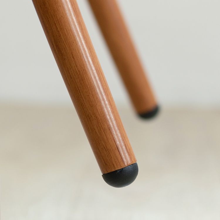 Modern Style Chairs Dining Stackable Arm Chair with Wooden Legs for Kitchen