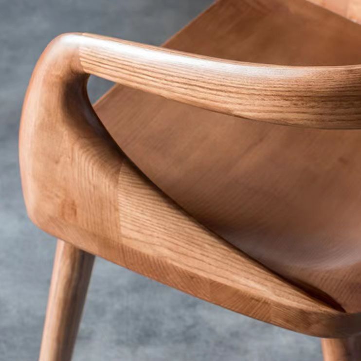 Contemporary Arm Dining Chair Dining Room Solid Wood Dining Chair