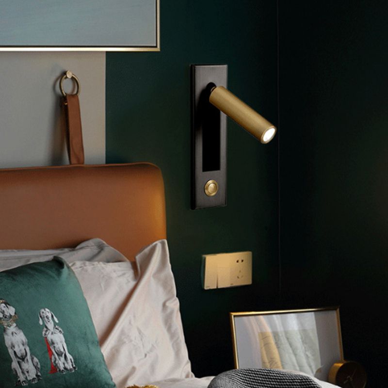 Semplicità contemporanea luce regolabile a parete luce con ombra acrilica per camera da letto