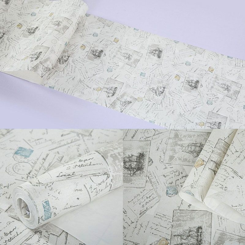 Rouleau de papier peint Non collé résistant aux taches, décoration murale de bateau de couleur claire pour enfant