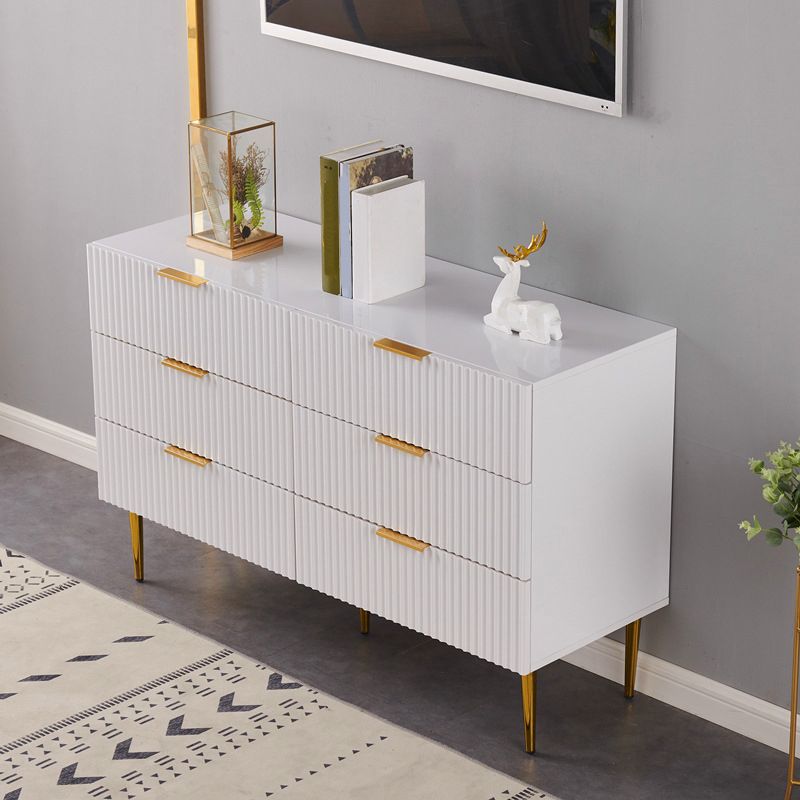 Classic Glam Storage Chest Manufactured Wood Dresser with 2/3/4/5/6 Drawers