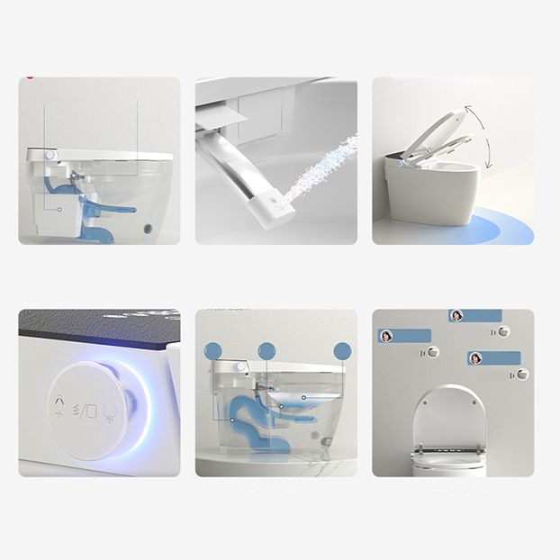 Modern Porcelain Toilet Bowl Floor Mounted All-In-One Urine Toilet