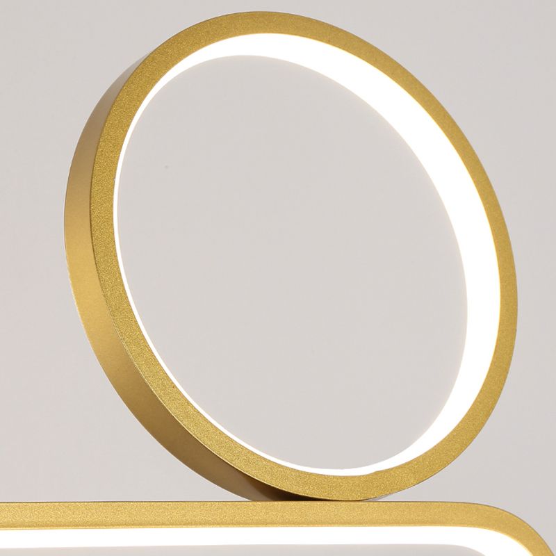 Forma lineal de la isla de la isla de estilo contemporáneo 1 accesorio de iluminación colgante de luz