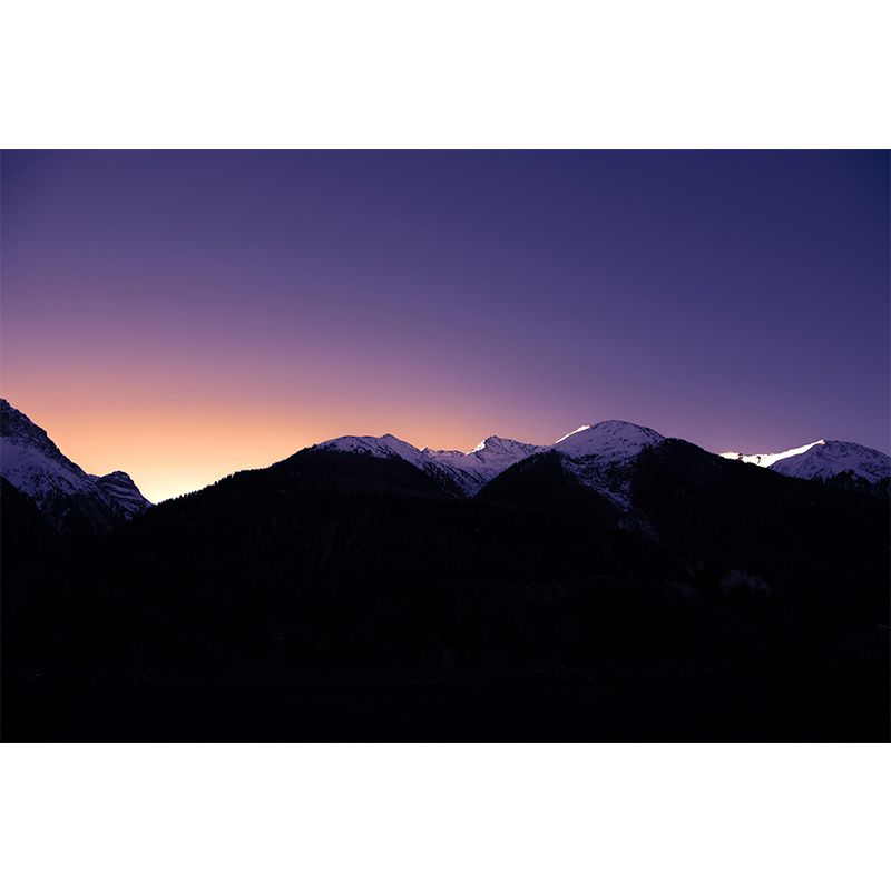 Mountain Landscapes Wall Mural Eco-friendly Wall Decor for House Interior