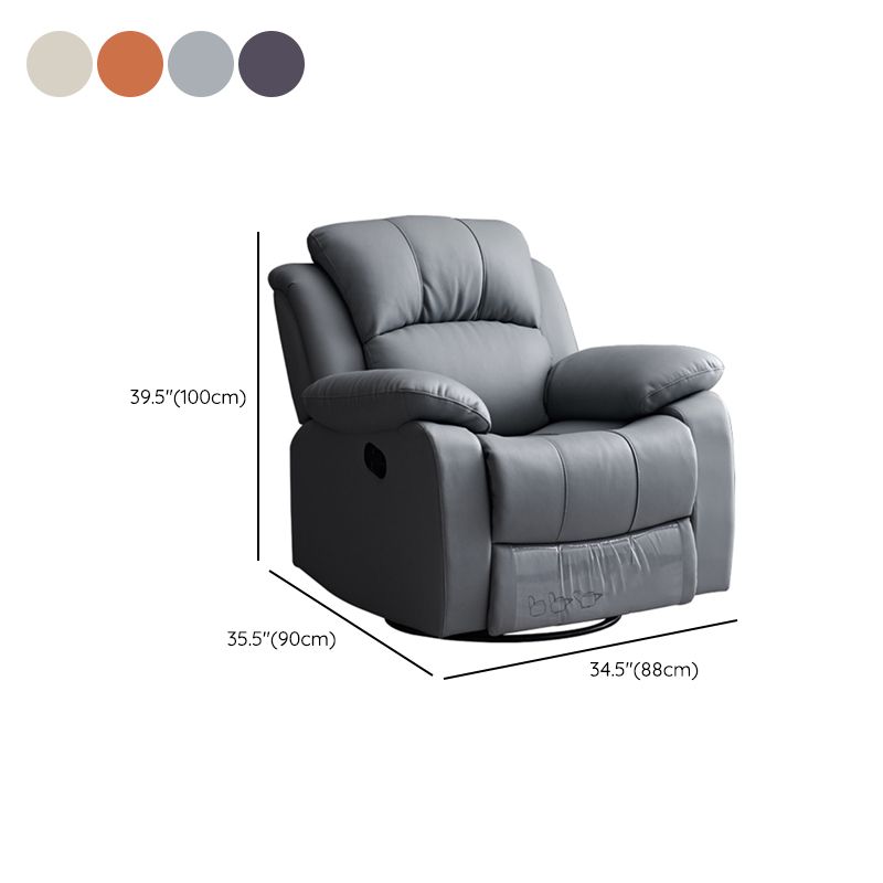 Genuine Leather Home Theater Recliner Modern Recliner for Living Room