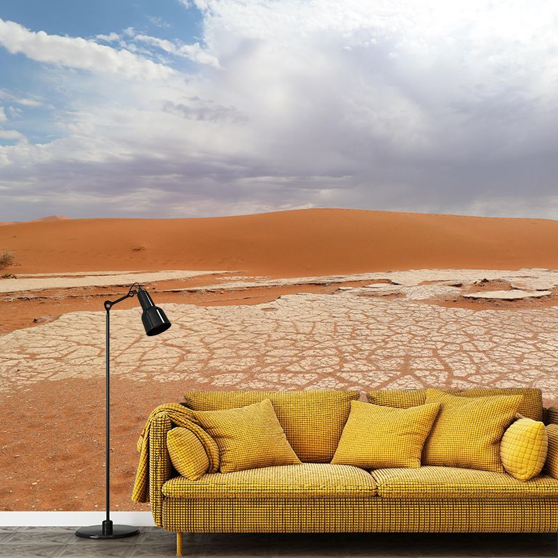 Contemporary Photography Style Desert Mural Wallpaper Mildew Resistant for Home