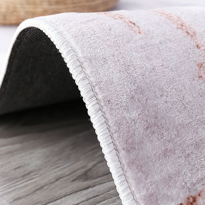 Casual Multi Color Printed Rug Polyster Modern Area Carpet Non-Slip Backing Washable Rug for Bedroom