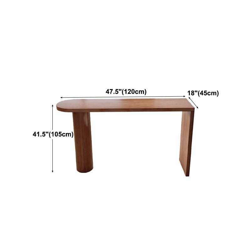 Mesa de barra de estilo industrial Madera de madera de madera Cilíndrica Mesa de pub para comedor para comedor