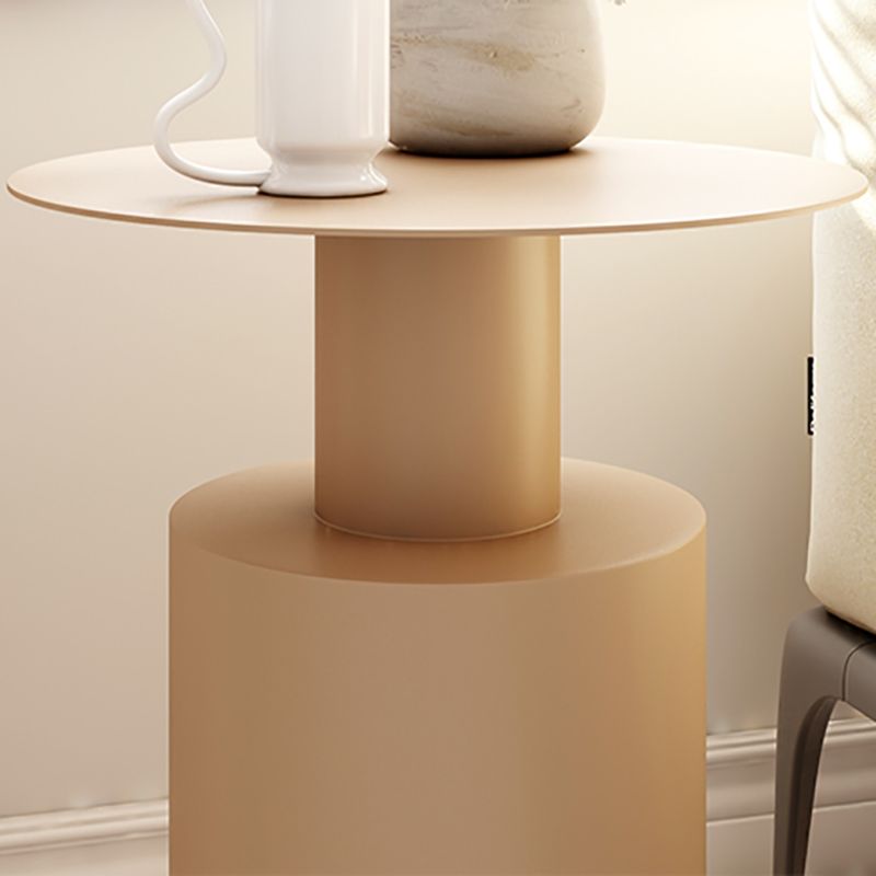 Mid-century Modern Round Side Table 15.75-inch Pedestal End Table